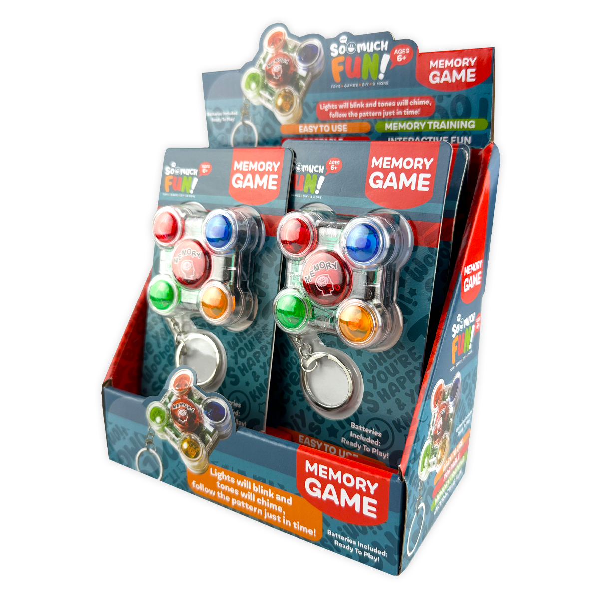 So Much Fun! Mini Memory Game Keychain