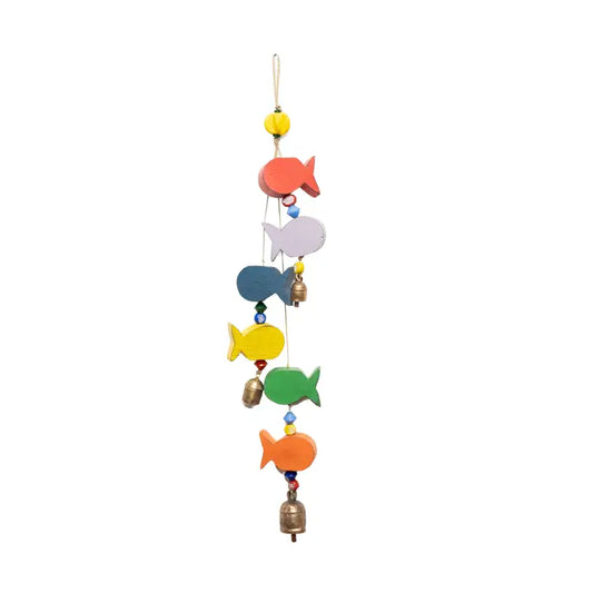 Pop of Colored Fish Windchime