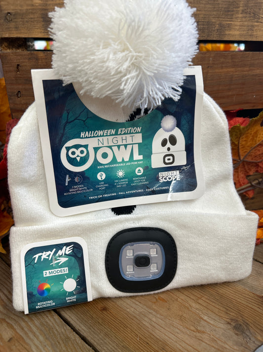 Kid RECHARGEABLE LED beanie Ghost