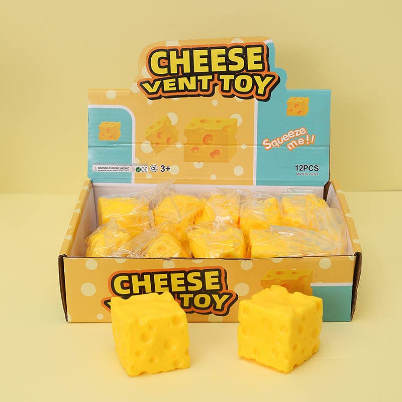 Squeezy CHEESE Shape Fidget Toy