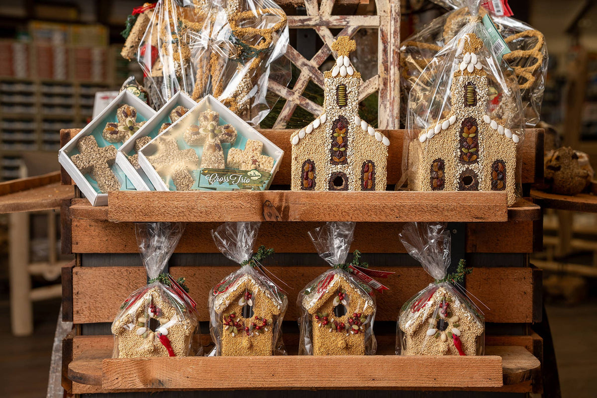 Cross Trio Bird Seed Hangers