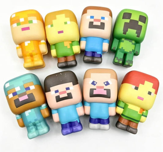 Minecraft Squishy Stress Relief Toy squeeze fidget toy: Random delivery