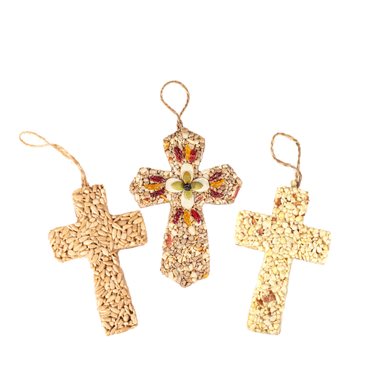 Cross Trio Bird Seed Hangers