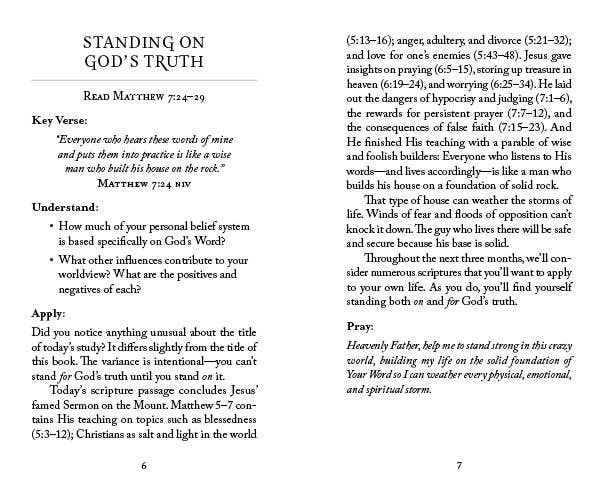 The 5-Minute Bible Study for Men: Standing for God's Truth