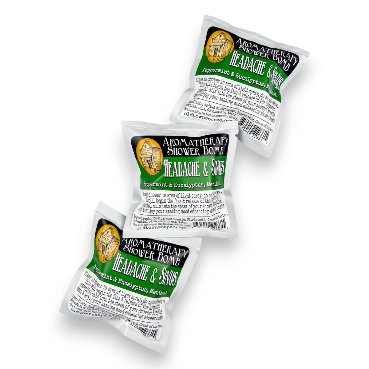 Shower Bombs/Steamer Singles -HEADACHE & SINUS