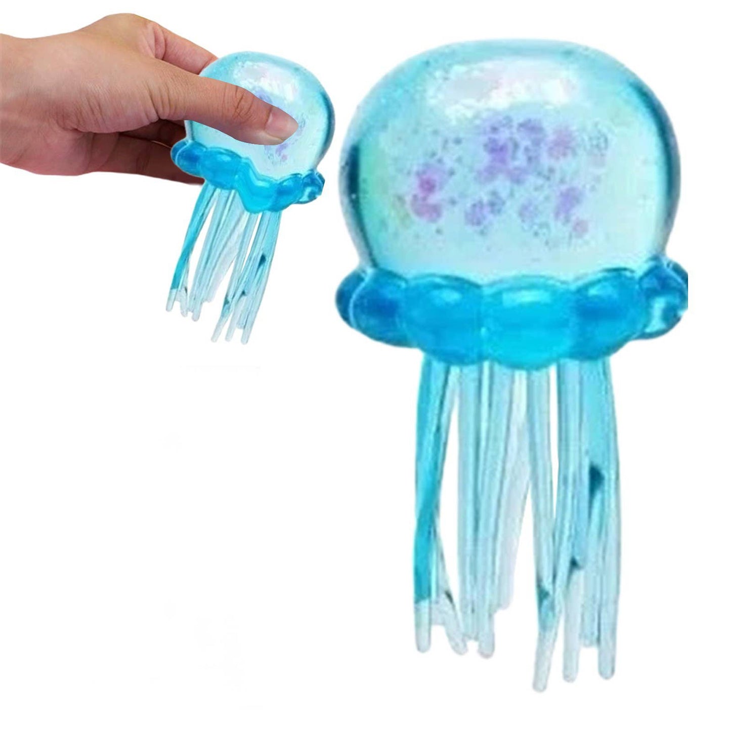 Jellyfish Squishy Squeeze Toy Fidget: Blue