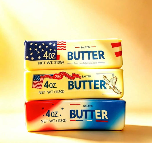 Squeeze USA Flag Butter Shape Fidget Toy Squishy Toy