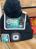 Kid RECHARGEABLE LED Beanie- Black Cat