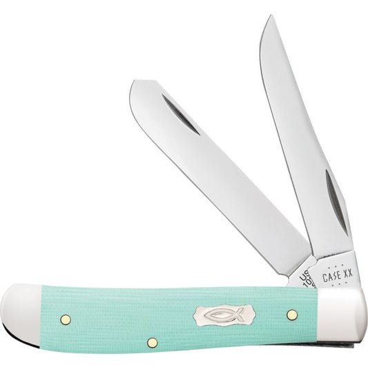 Seafoam Green G-10 Smooth Mini Trapper