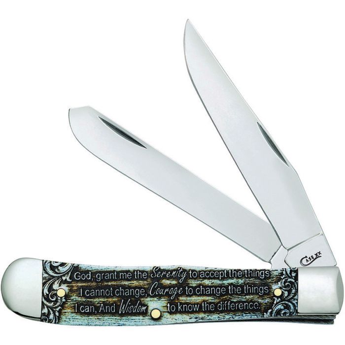Serenity Prayer Natural Bone Smooth Color Wash Trapper