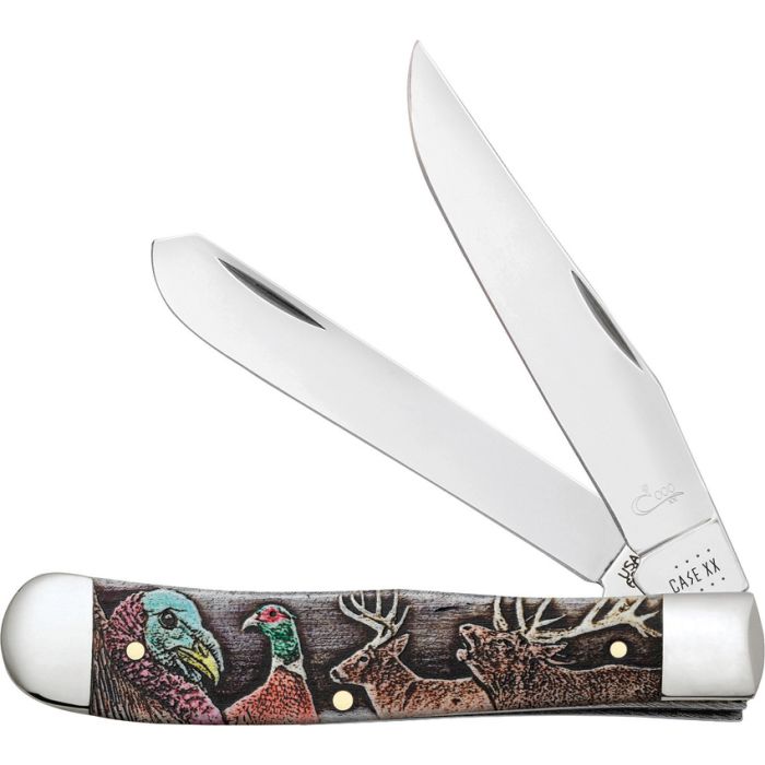 Sportsman Natural Bone Smooth Color Wash Trapper w/ box