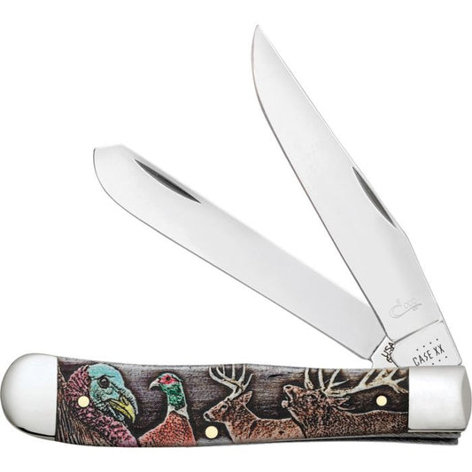 Sportsman Natural Bone Smooth Color Wash Trapper w/ box