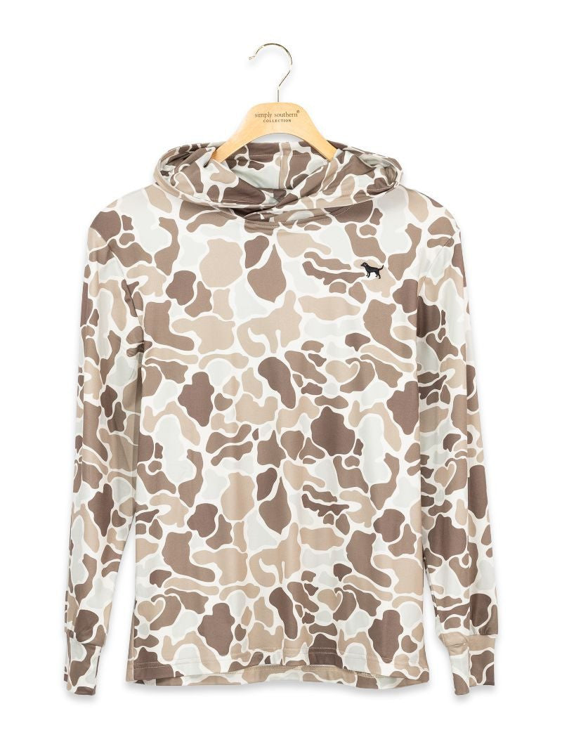 Boys Simply Southern Hoodie- Light Camo