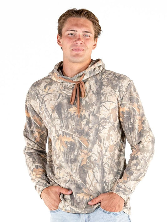 Mens Simply Southern Thermal Hoodie-Camo