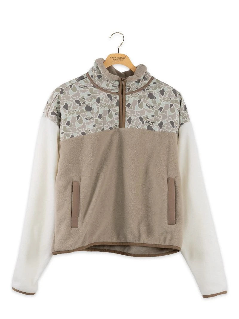Womens Simply Southern Pullover- Light Camo
