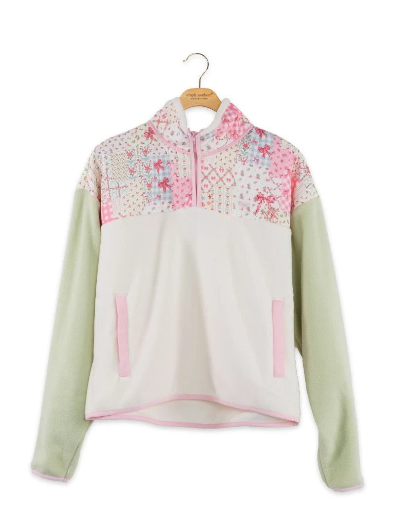 Womens Simply Southern Pullover- Quilted Ribbon