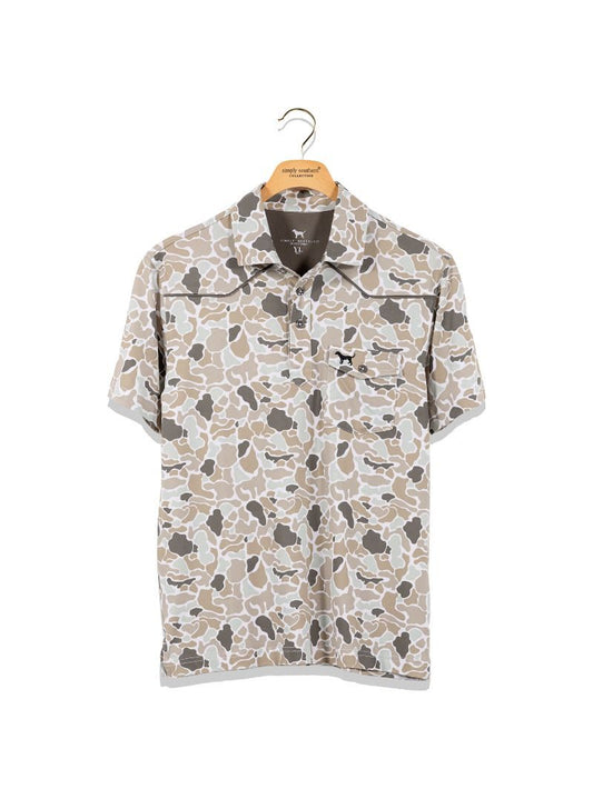 Boys Simply Southern Polo- Light Camo