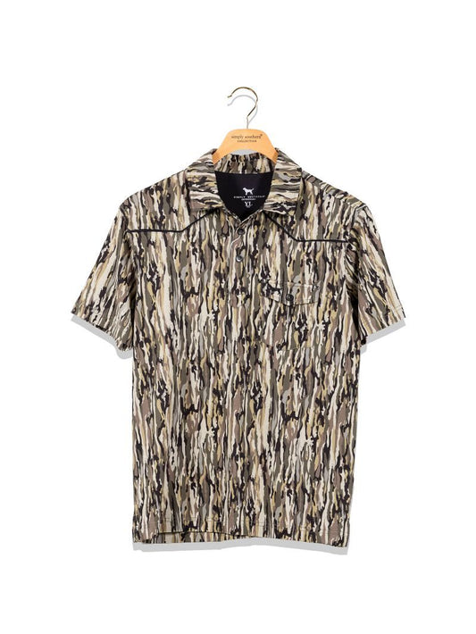 Boys Simply Southern Polo- Medium Camo