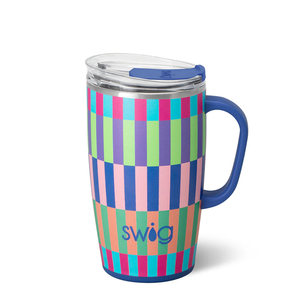 Swig 18oz Travel Mug Brite Stripe