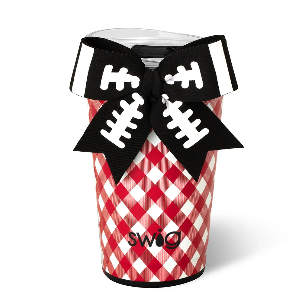 Swig 24oz Party Cup Gameday Gingham Red