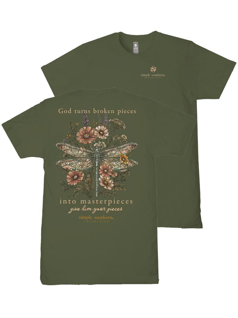 Girls Simply Southern TShirt- Broken Dill