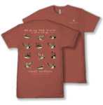 Boys Simply Southern TShirt- Mallard Rust