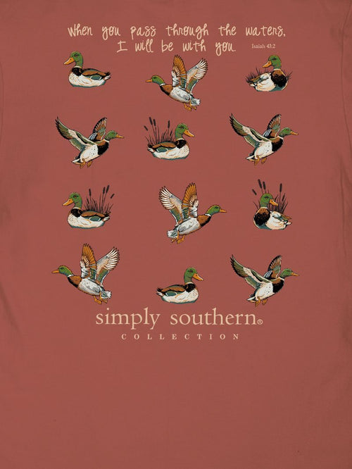 Boys Simply Southern TShirt- Mallard Rust