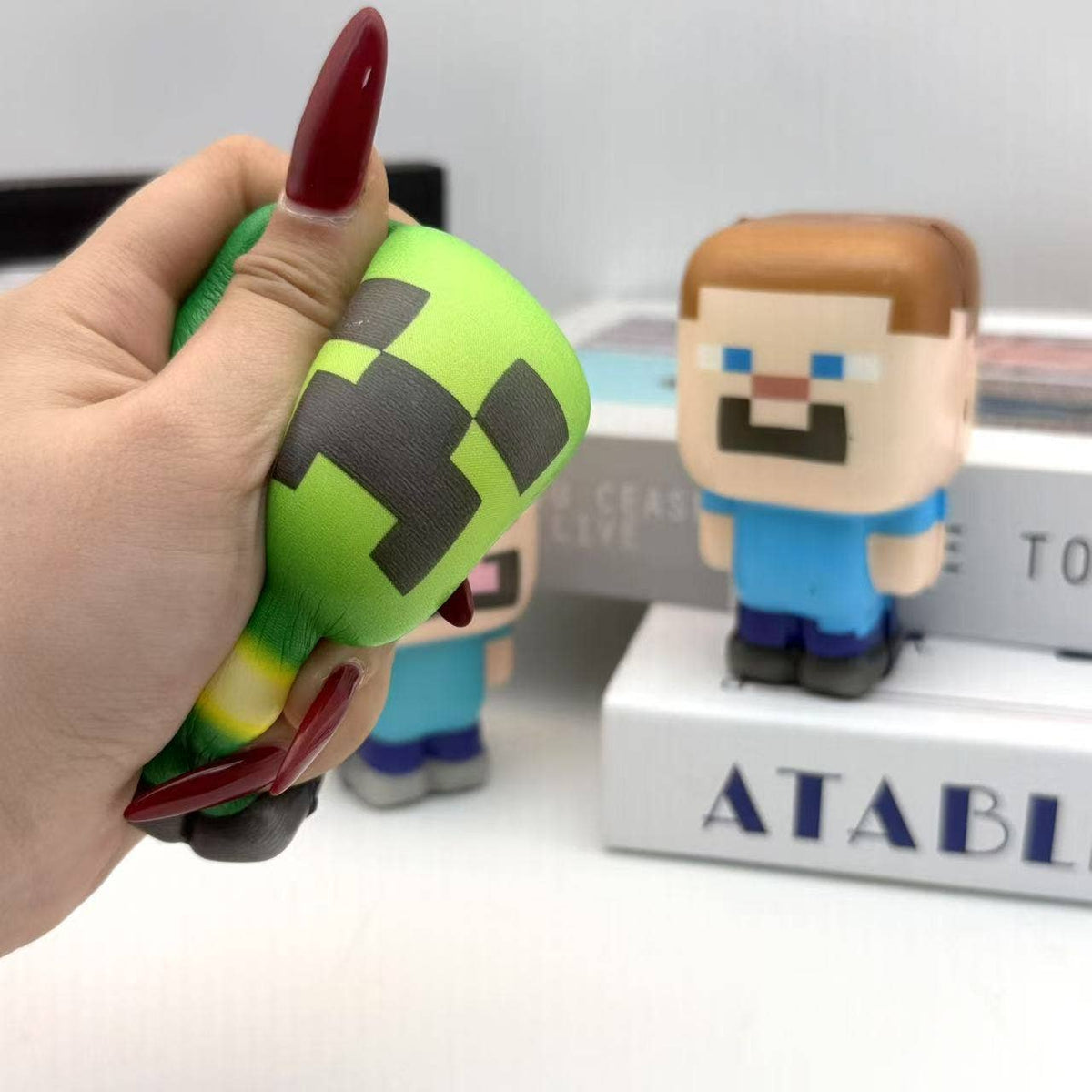 Minecraft Squishy Stress Relief Toy squeeze fidget toy: Random delivery