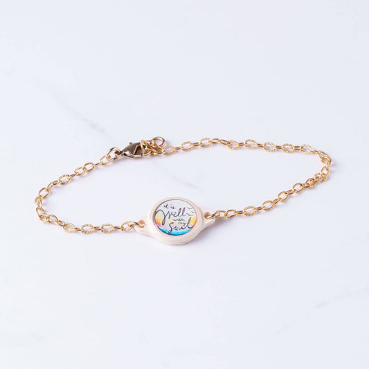 Tap To Pray® Survivor Series Bracelet: Gold-Plated + It Is Well