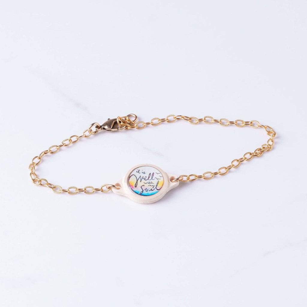 Tap To Pray® Survivor Series Bracelet: Mocha + Cross