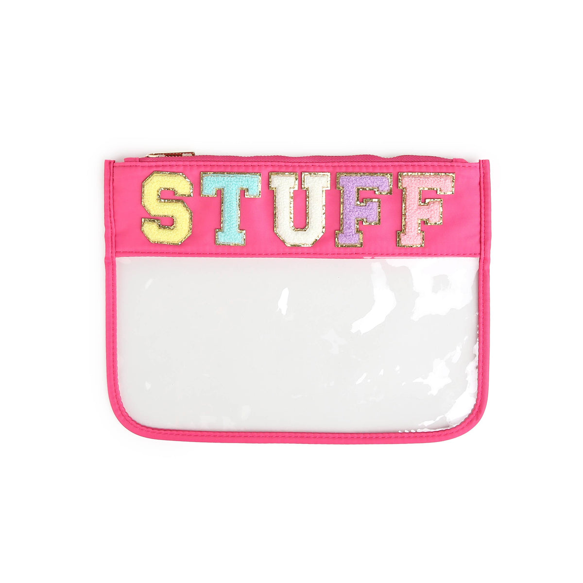 Varsity Letter Zippered Pouch Bag - STUFF