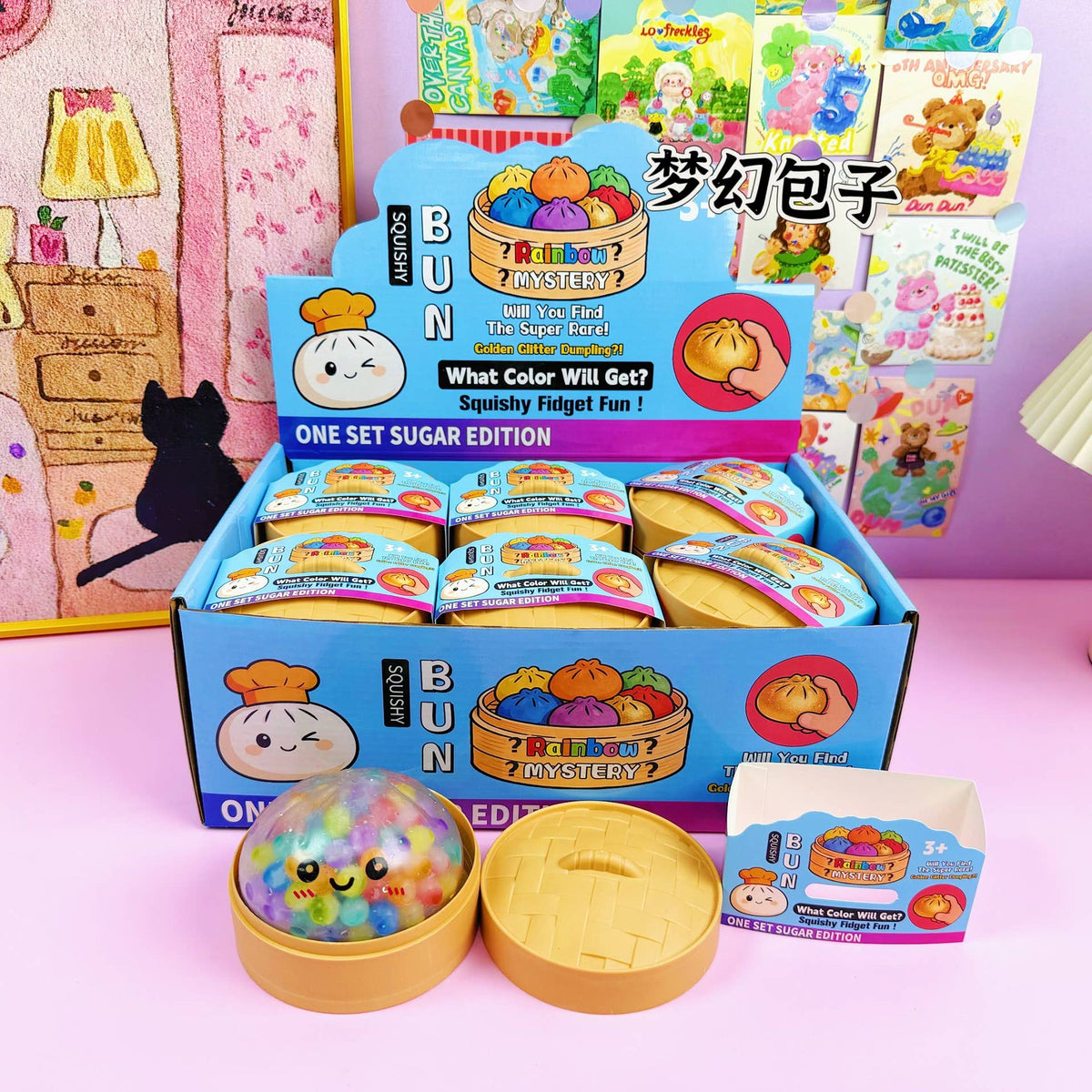 DUMPLINGS with mini ball Squishy Squeeze Toy Fidget Toy