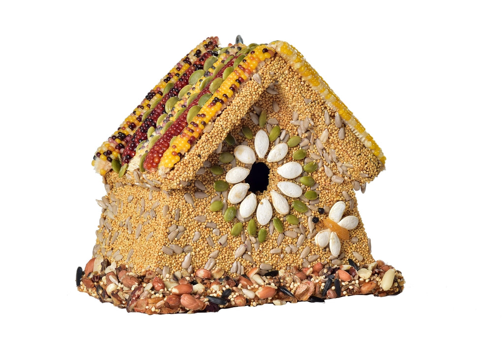 Rustic Wren Bird Seed House