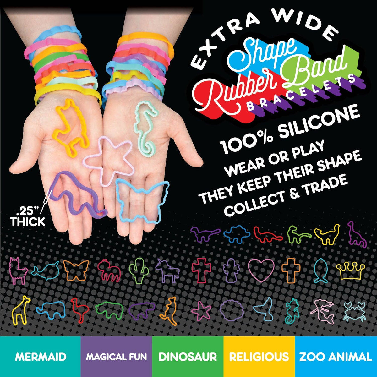 Silicone Shaped Bracelet