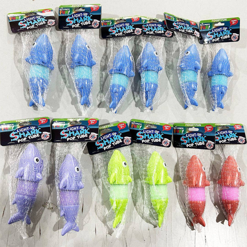 Light Up Bendy Tube Shark Fidget Toy