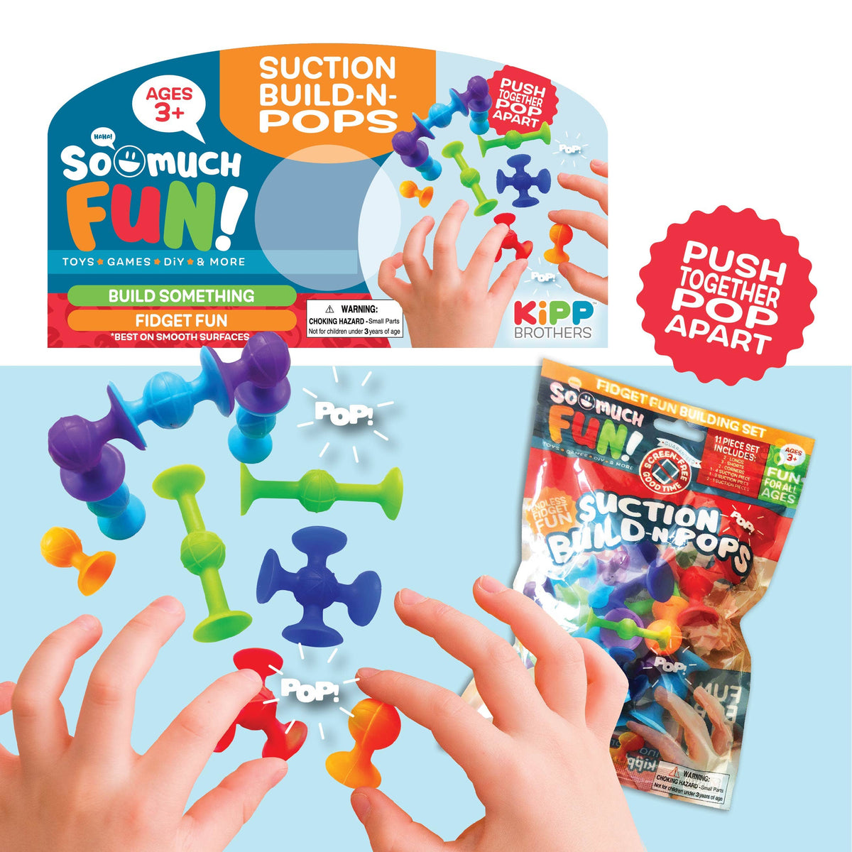 So Much Fun! Suction Build-N-Pop Toy