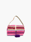 Cami Middle Zip Cosmetic Case/Bag: Pink/Purple