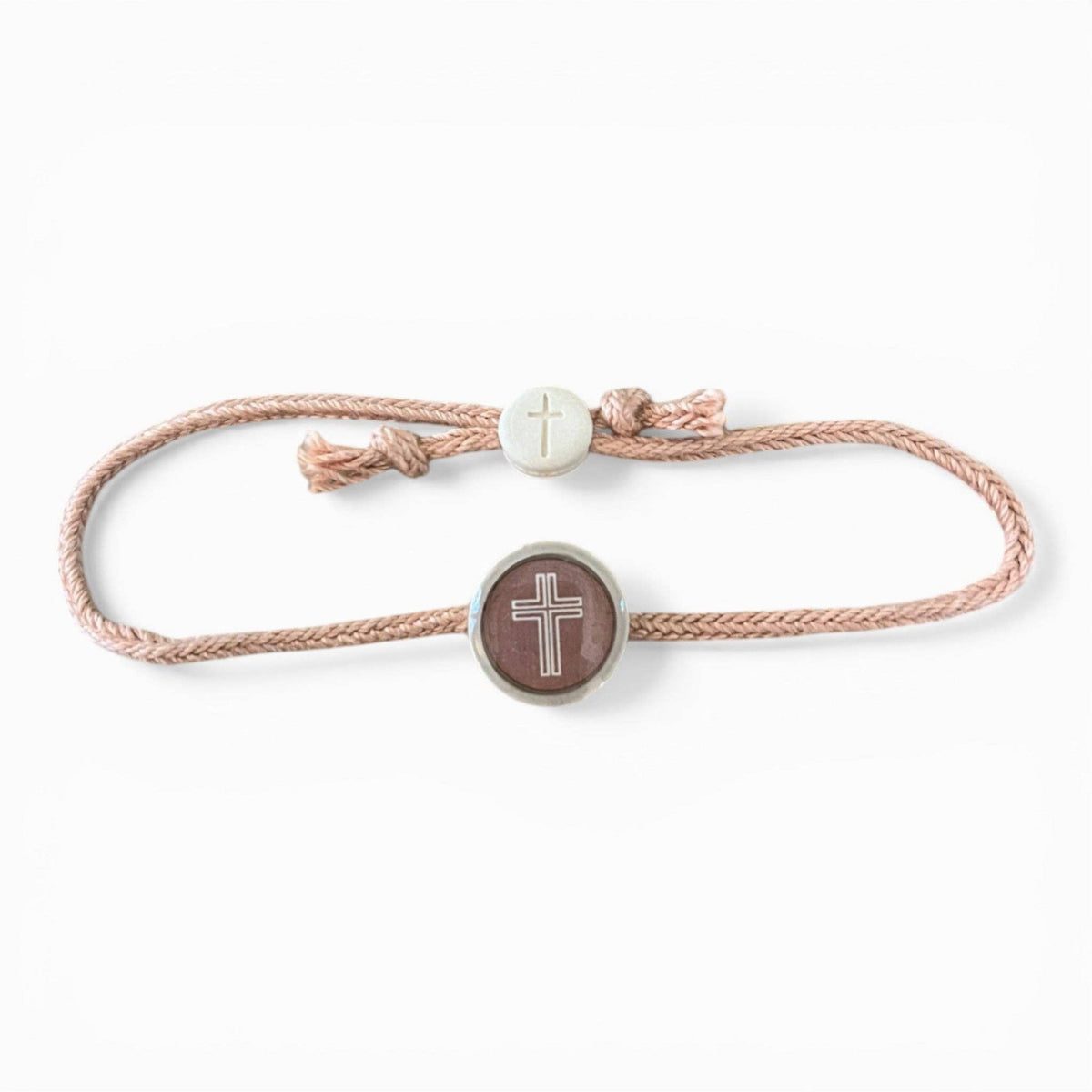Tap To Pray® Survivor Series Bracelet: Mocha + Cross