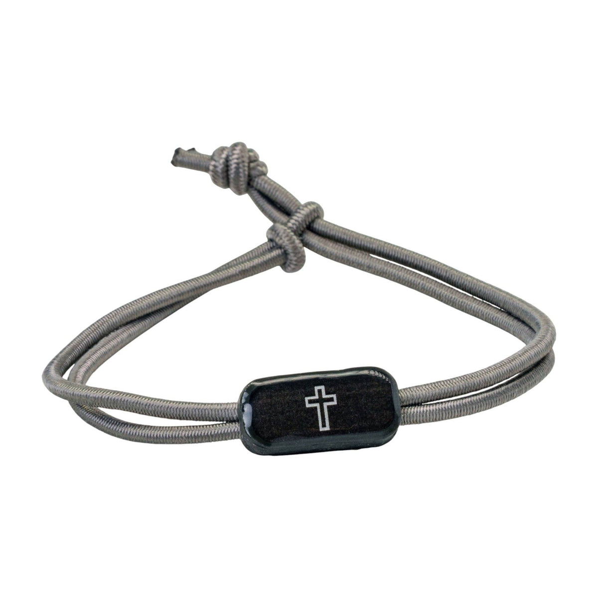 Tap To Pray® Survivor Series Tactical Bracelet: Slate + Cross