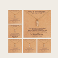 Mustard seed pendant necklace